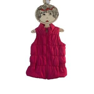 CHAPS Girl’s Pink Zip Up Puffer Vest / Size: 4